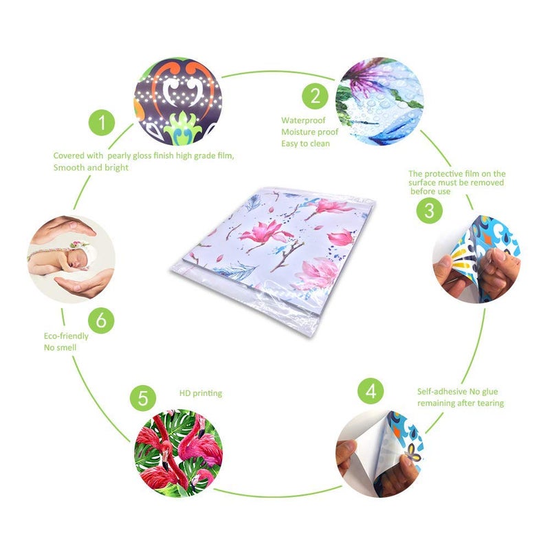 Jacklove 25 PCS Moroccan Style Tile Sticker, 4x4 Inch(10x10cm) Traditional DIY Murals, Tile Waterproof Oil Proof Removable Decals for Bathroom & Kitchen Backsplash (TS-212) - Image 3